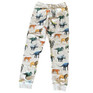 H&M Prehistoric & Jungle Animals Kids Sweatpants w/Tie Waistband, Size US 10